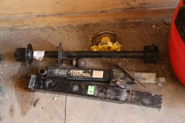 Sway control bars and tow hitch balls and locks