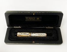 BOXED PARKER DUOFOLD FOUNTAIN PENS 18 CARAT GOLD NIB