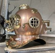 COPPER DIVERS HELMET - 40.5CMS (H) APPROX
