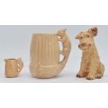 Three pieces of Sylvac pottery, to include a large squirrel jug, no. 1195, a squirrel milk jug,