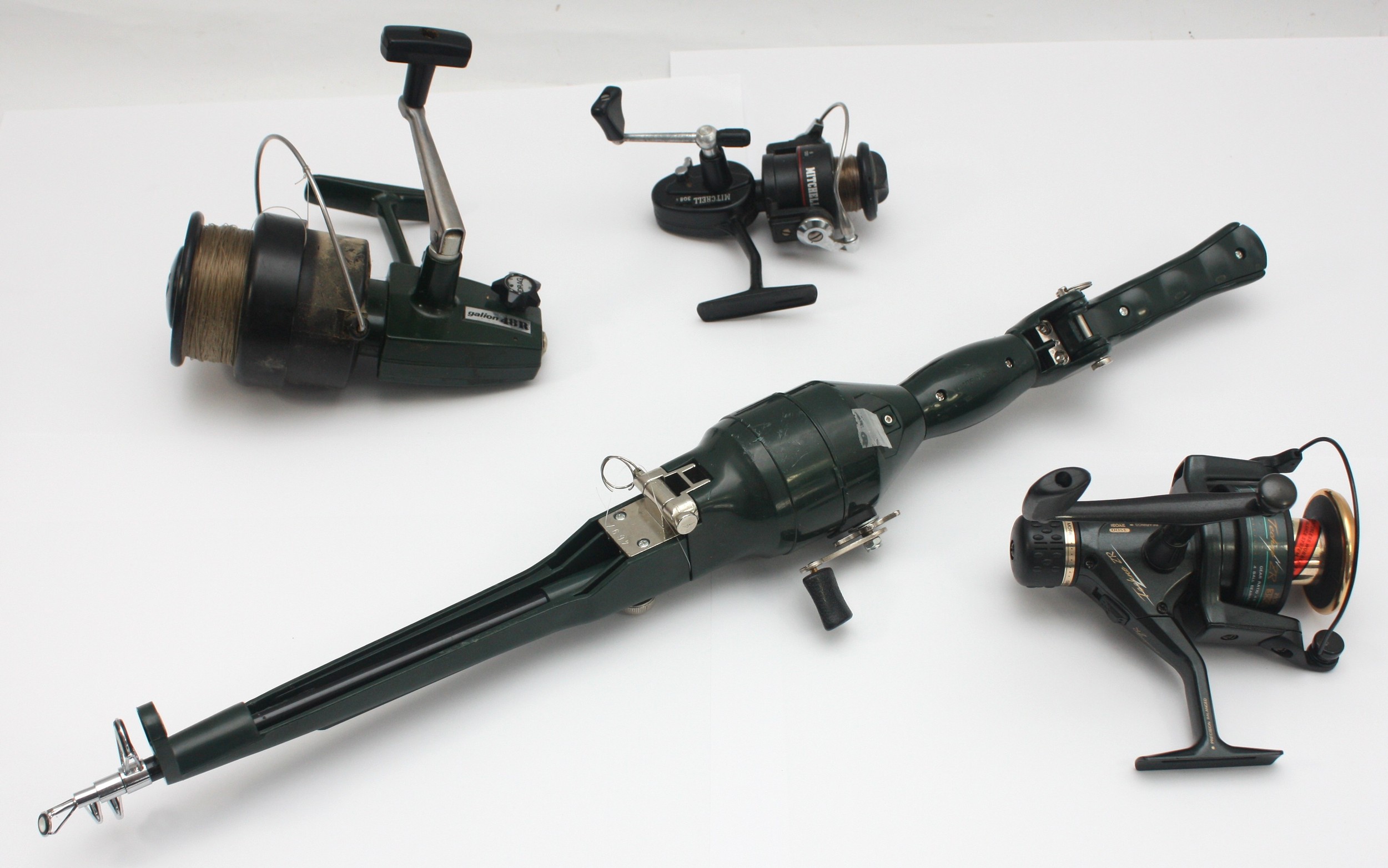 Mitchell, France, a 308s fixed spool fishing reel, a Mitchell Galion 48R fixed spool fishing reel, a - Image 2 of 2