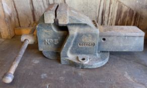 A Record No. 5 bench vice.