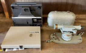 A twentieth century cased survey theodolite by Hall and Hardy, Westminster, London also, a Bell