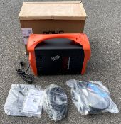 A Rohr Mig-200MI 240v welder together with power cables, welding lance and mask, in original