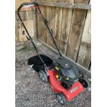A Wolf 'Fox Premier 16" Little Sod' lawnmower, with a Wolf 139cc 4-stroke engine.