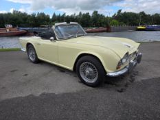 1962 Triumph TR4, 2153cc. Registration number 765 XWB (non transferrable). Chassis number