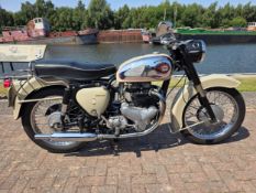 1960 BSA A10, 650cc. Registration number 523 UG. Frame numberGA7 10353. Engine number DA10 12626.