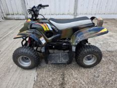 Child's quad bike, rear wheel drive, electric start, four stroke, in working order with two keys