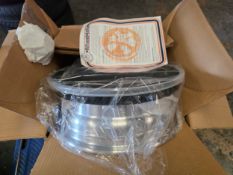 A set of five SSP Custom alloy wheels, unused, in wrappers, intended for a VW Bay Window, original