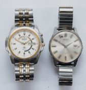 Seiko, a stainless steel automatic date gentleman's wristwatch, ref. 7005-2000,  17 jewel