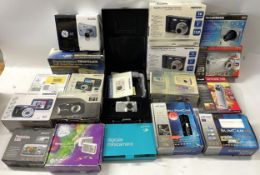 A collection of boxed digital camcorders to include, a Medion MD86777, a Traveler DC-5300 and a