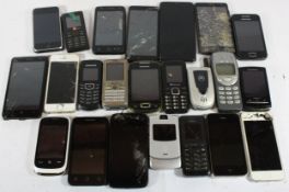 A collection of phones to include Nokia, Samsung, Huawei and others. (1 box)
