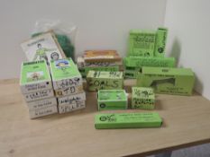 Subbuteo, 13 Teams with hand written names and stickers to original boxes, West Ham/Burnley, Brazil,