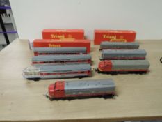 Tri-ang Railways 00 Gauge, R55 American Locomotive and Tenders 4008 Tri-Ang Railways x2, Observation