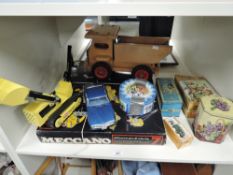 Mixed Toys, Tonka Trencher Loading Shovel with Back Acter, Meccano No 7 Part Set, Air Fix Plastic M