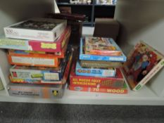 Mixed Vintage Card and Wooden Jigsaws, Victory 7344 Fairy Stories, MS Play School, Arrow Games 3229W