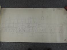 GWR Broad Gauge 4-2-2 Loco and Tender Drawings, general arrangement for 3 1/2 inch gauge model, 1