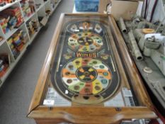 Refurbished Rock-Ola Wings Table Top Pin-Ball Machine, Made in USA, A Game of Skill, 7 Balls for 1