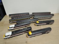 Hornby Inter City 00 Gauge, Power and Dummy Car 91014, 82205, 43119, 43050, Carriages x7, one buffer