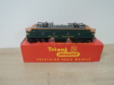 Tri-ang Railways 00 Gauge, R257 Electric Locomotive Triang Railways in orange and green,