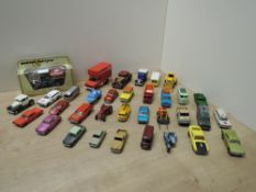 Matchbox Playworn Die-casts, including 37 Lesney Karrier Bantam Coca Cola, 34 Volkswagen