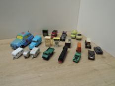 Mixed Die-cast and Plastic Models, Mebetoys Mattel 8556 Fiat 120, Husky Martin Walter Ford Transit