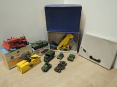 Dinky Playworn Die-casts, 564 Elevator Loader, 561 Blaw Knox Bulldozer, both missing or damaged