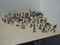 Lead Military Figures, Zoo Animals and Western Figures and Animals, Britains, Charbens seen, most