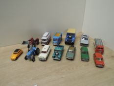 Corgi Playworn Die-casts, Smith's Carrier Van Joe's Diner, 420 Ford Thames Caravan, Massey