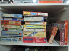 Mixed Vintage Card and Wooden Jigsaws, Tower Press Cathedral City, The Old Bridge, The Invaders