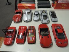 Mixed Scale Model Cars, 1:18 scale Burago Viper Dodge RT10, Maisto Bugatti 11GB, Mclaren F1,