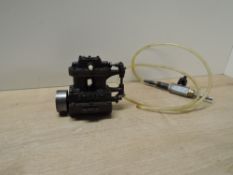 Stuart Marine 180 Single Action Steam Engine, rod and bevel gear linkage from crank to steam