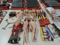 Palitoy Action Man Costumes/part uniforms and Figures including Parachute Regiment, Royal Hussar