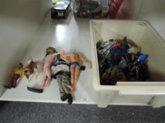 Action Man Dolls, Accessories and Clothing, 1964 Pallitoy x2, 1978 CPG all incomplete, Dog, Guns,