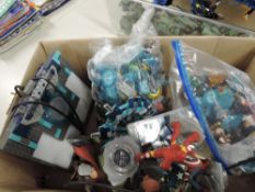 Loose Lego, Lego Dimensions including Sub Portal Base with many many figures including Wonder Woman,