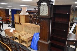 A 19th Century long case clock having 30 hour movement and painted dial