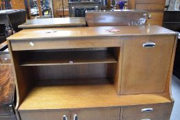 A mid Century vintage teak G plan sideboard/buffet , width approx. 124cm