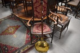 A 19th Century brass warming pan