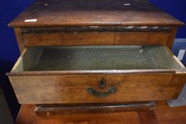 A 19th Century mahogany two drawer chest of small proportions, dimensions W57 D34 H43cm