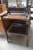 A vintage mahogany tea trolley (Sopwith of Newcastle)