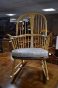 A modern Ercol Windsor style rocking chair