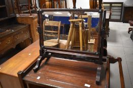 A 19th Century mahogany toilet mirror, width approx. 58cm