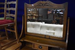 A late 19th Century oak dressing table in the Arts & Crafts style, width approx. 89cm