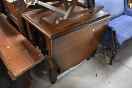 A vintage Priory style gateleg table, width approx 88cm