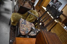 A vintage Priory style carver chair