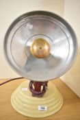 A vintage Barber Polykymatic Heat Generator lamp used as an electric health lamp between the 1940'