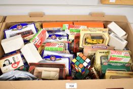 A quantity of boxed die cast cars and vans to include Corgi ad Oxford sold along with a smal