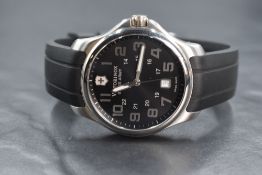 A gent's Victorinox Swiss Army quartz wrist watch, model no:241357 having an Arabic numeral dial