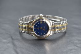 A ladies Zenith Port Royal quartz wrist watch, no:59.3150.106, having a baton numeral dial and