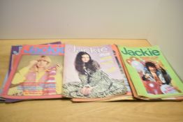 A quantity of vintage Jackie magazines, featuring many 70's issues, (approximately 66), condition is